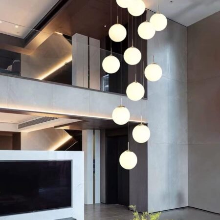 Candelabru Snow Gold 12 Globuri M2 Casa scării