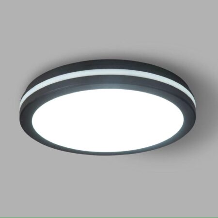 Aplica Led Exterior Rondo Negru 20W IP54 Happy Light