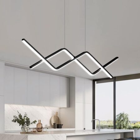 Candelabru Led Flux Negru cu telecomandă