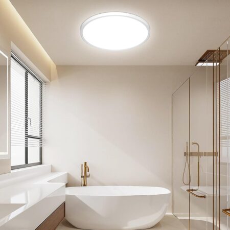 Plafoniera Led Baie Land Argintiu 40W Lumină Rece Happy Light