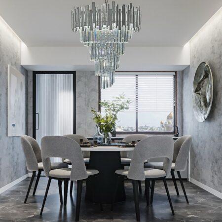 Candelabru Crystal Ice 60x70cm Happy Light