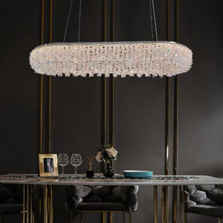 Candelabru Led Rekka Argintiu 80x30cm