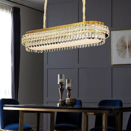Candelabru Led Zircon Auriu 95x36cm Happy Light