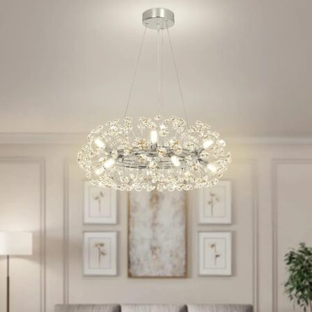 Candelabru argintiu Glade 40cm Happy Light