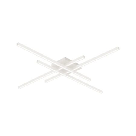 Lustra Led Lines Alb 112W cu telecomandă Happy Light