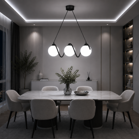 Candelabru Colar Black 3 - glob mare