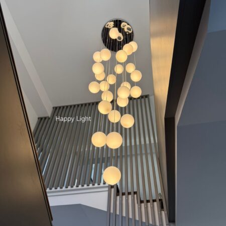 Candelabru argintiu Snow 25 Globuri