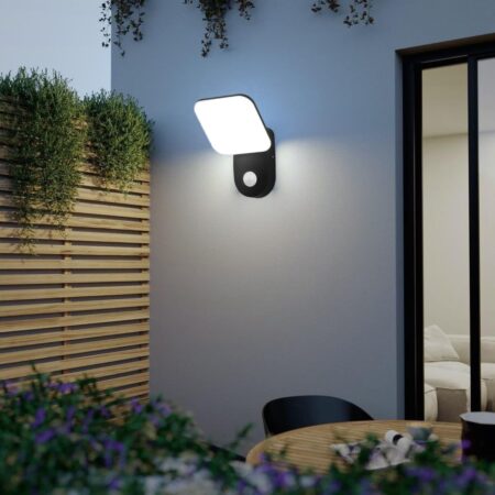 Aplica Led Exterior Step SQ 12W cu senzor de mișcare Happy Light