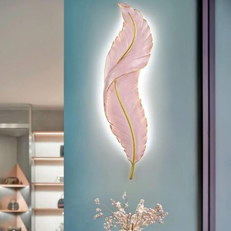 Aplica Led Design Pană Roz Happy Light
