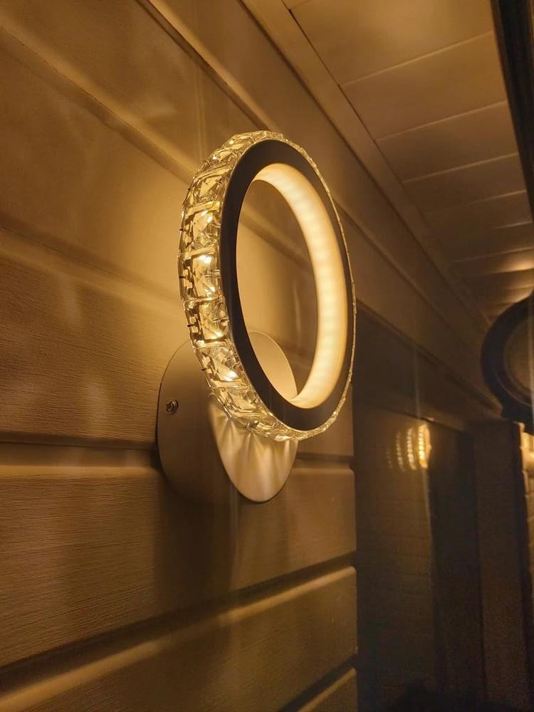 Aplica Led Roundness Crystal WH