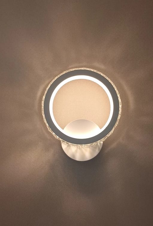Aplica Led Roundness Crystal White Happy Light