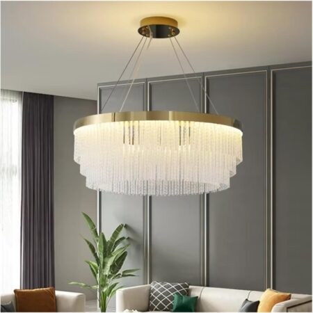 Candelabru auriu Halsey 60cm Happy Light