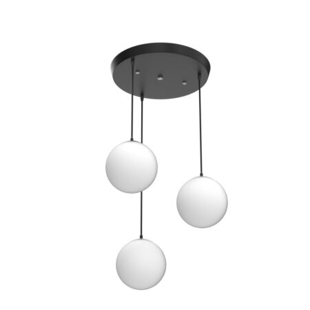 Lustra Snow Black 3 Globuri
