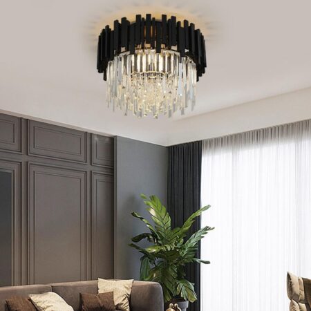 Candelabru Midnight Black fără lanț Happy Light