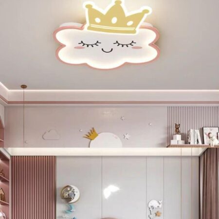 Lustra Led pentru copii Cloudy 120W cu telecomandă Happy Light