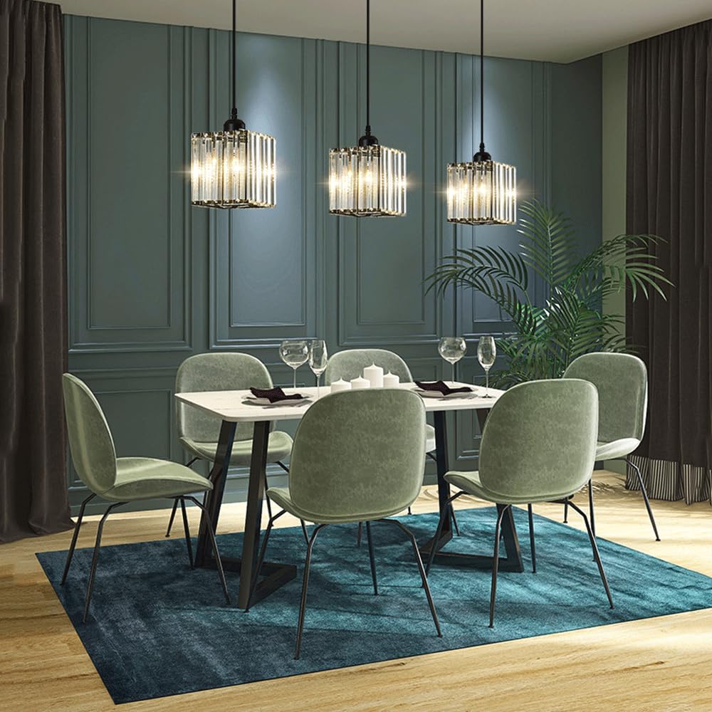 Pendul Liniar Mini Brilliant Black SQ 3 socluri