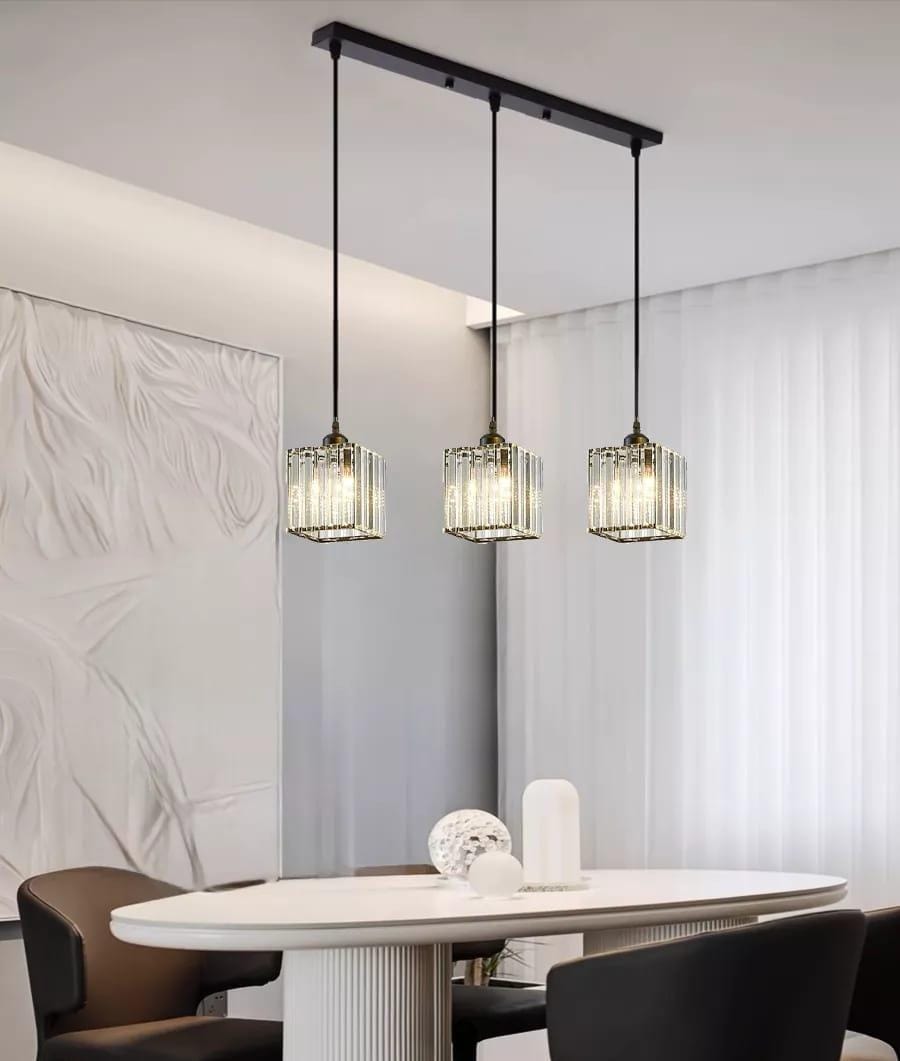 Pendul Liniar Mini Brilliant Black SQ Trio Pendul Liniar Mini Brilliant Black SQ Trio