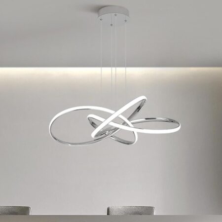 Candelabru Led Maze Silver 160W cu telecomandă