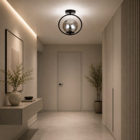 Lustra pentru hol Ringlet Dark - glob