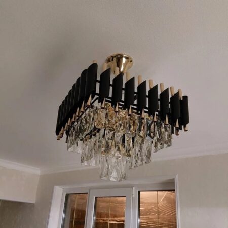 Candelabru Regal Black Model Pătrat 40x40cm Happy Light