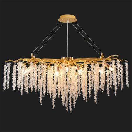 Candelabru auriu dining Gold Spring