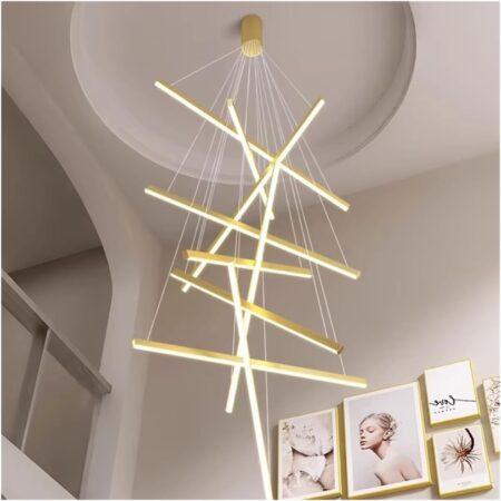 Candelabru Led Urban Gold 9 segmente cu telecomandă Happy Light