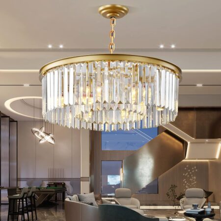 Candelabru living Atena Gold 60cm Happy Light