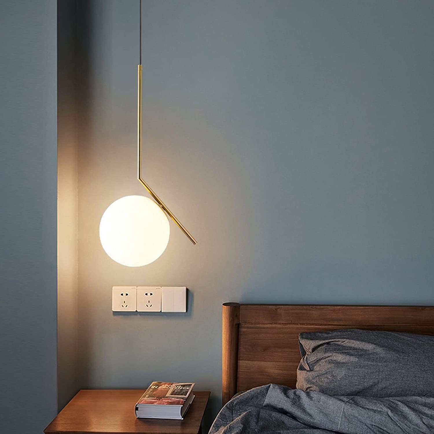 Pendul auriu Drop Happy Light