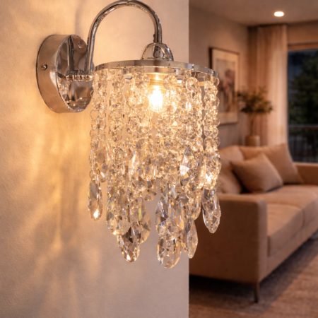 Aplica Diamante Silver Happy Light