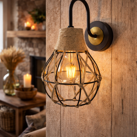 Aplica de perete Model Rustic Happy Light