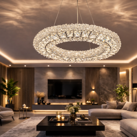 Candelabru Led living Sokkar Silver 55cm cu telecomandă