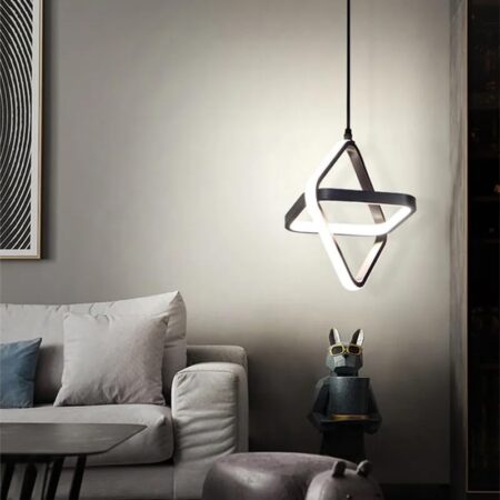 Pendul Led Gravity Black SQ 24W Happy Light