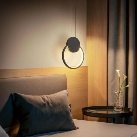 Pendul Led Mattis Black RD 24W Happy Light