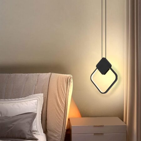 Pendul Led Mattis Black SQ 24W