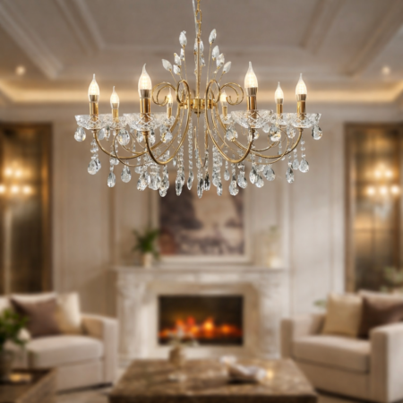 Candelabru Regalia Gold 8 brațe