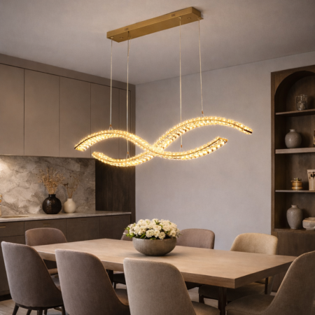Candelabru auriu Ribbon K9 M2 100cm