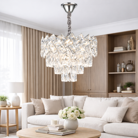 Candelabru living Roncaro Silver 40cm Happy Light