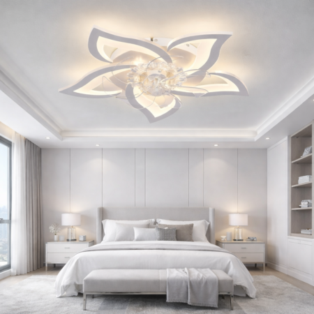 Lustra Led AirSummer Ventilator 80W cu telecomandă