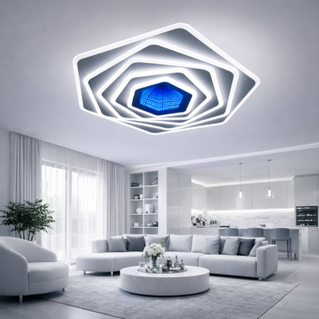 Lustra Led Roll Hexagon cu telecomandă Happy Light
