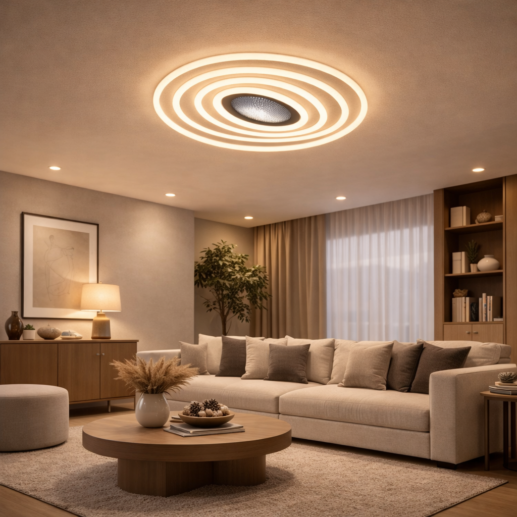 Lustra Led Roll Oval cu telecomandă