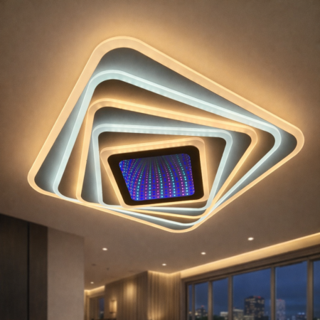 Lustra Led Roll Square cu telecomandă