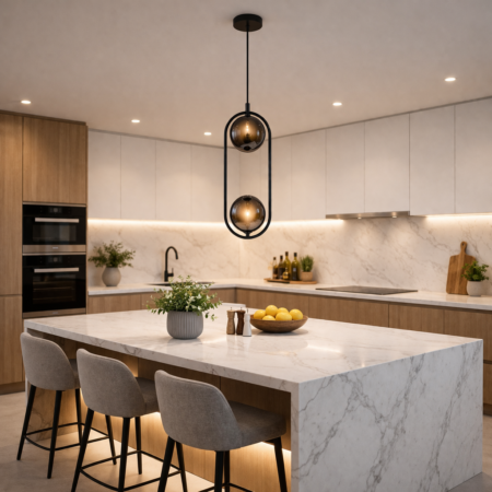 Pendul Pearl Ovale Double Dark Happy Light