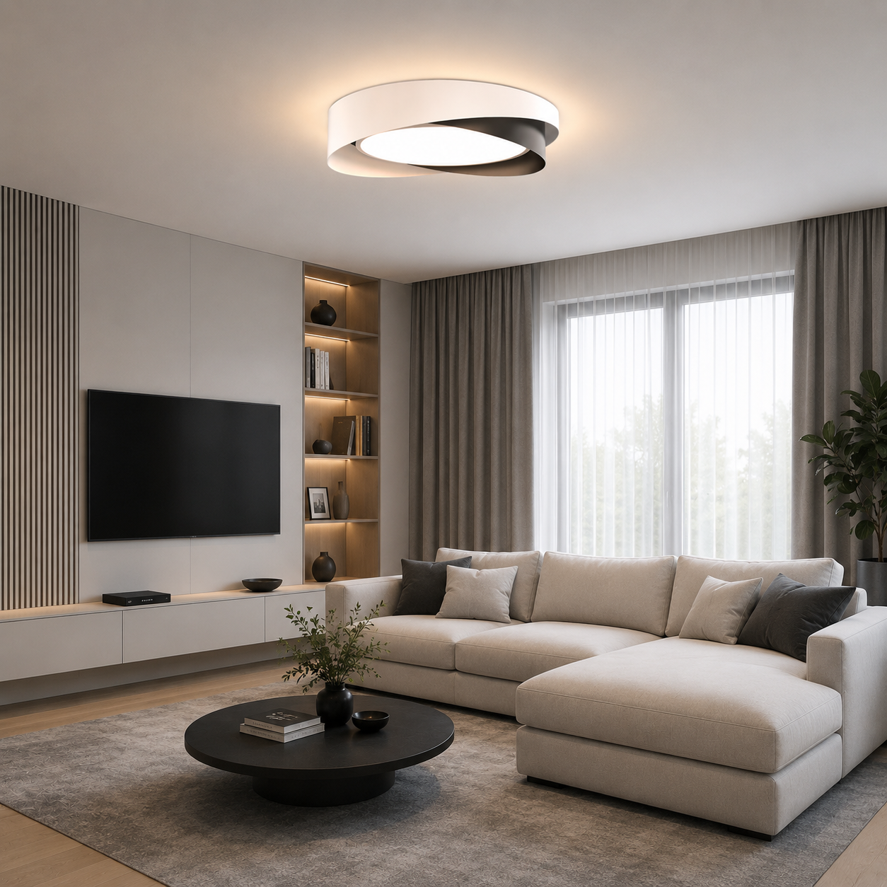 Lustra Led Elion RD 84W cu telecomandă Lustra Led Elion RD 84W cu telecomandă