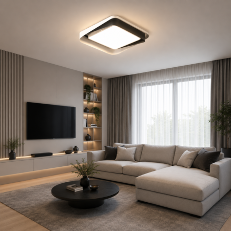 Lustra Led Elion SQ 120W cu telecomandă