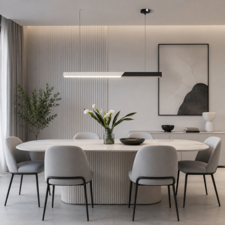 Lustra Led Suspendată Elion 80W cu telecomandă