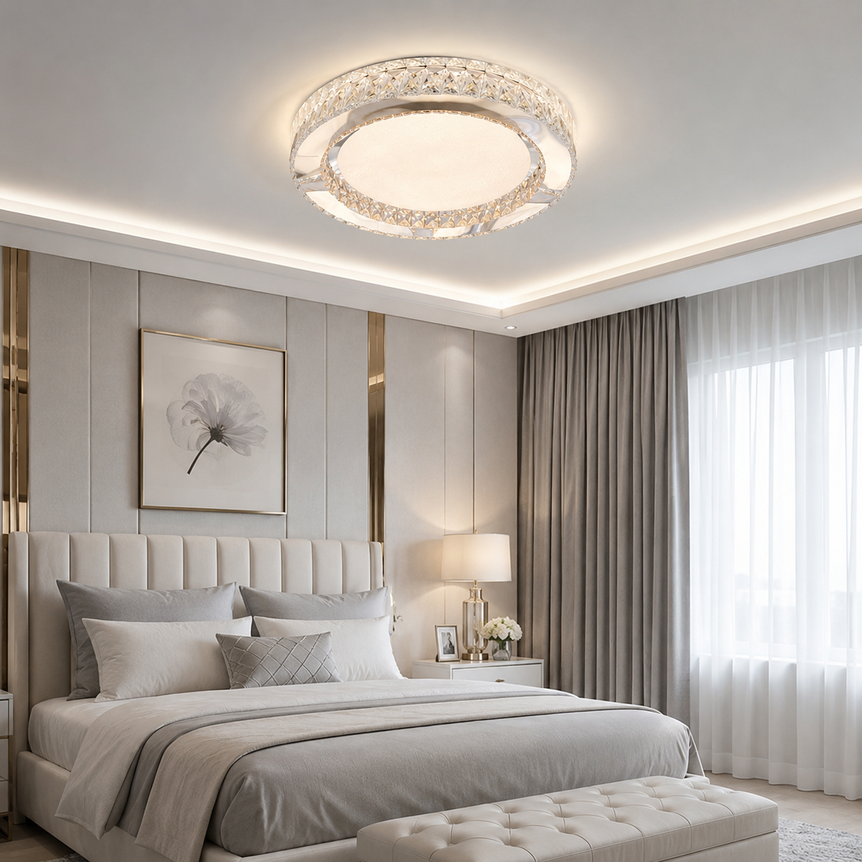 Lustra Led dormitor Atisia