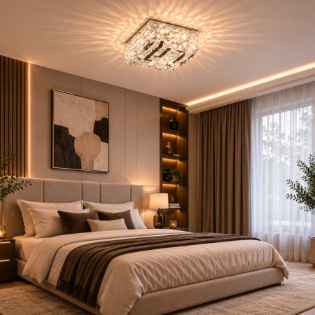 Lustra Led dormitor Tizia 56W