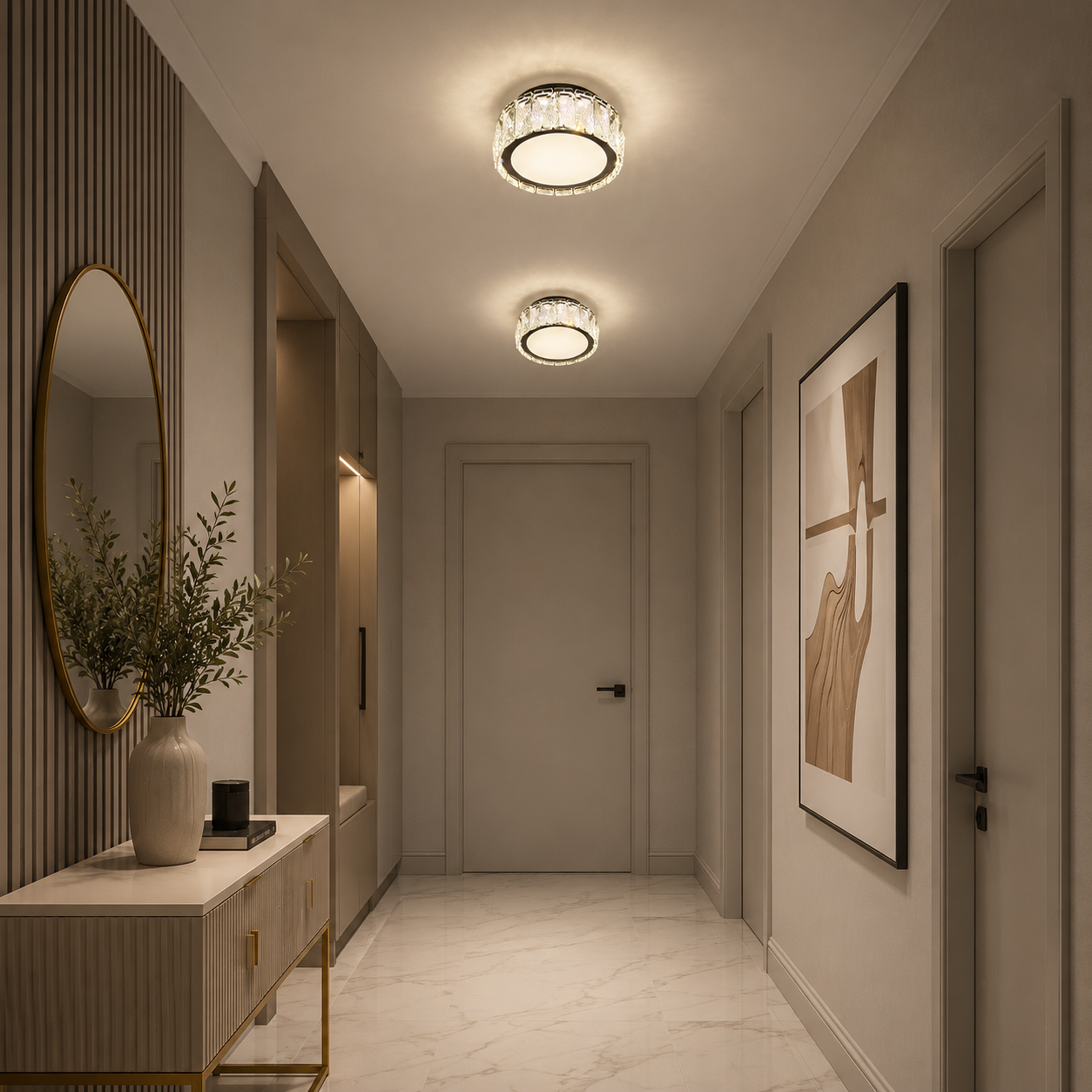 Lustra Led pentru hol Mini Glam 36W