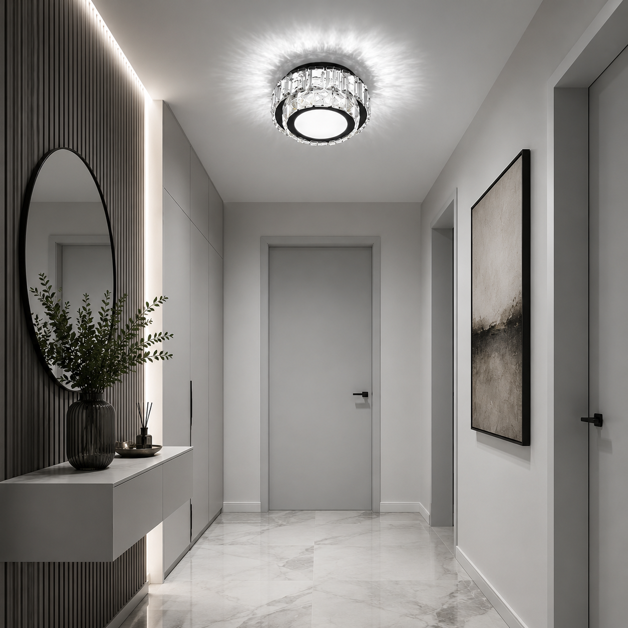 Lustra Led pentru hol Mini Ray 36W Happy Light Lustra Led pentru hol Mini Ray 36W Happy Light