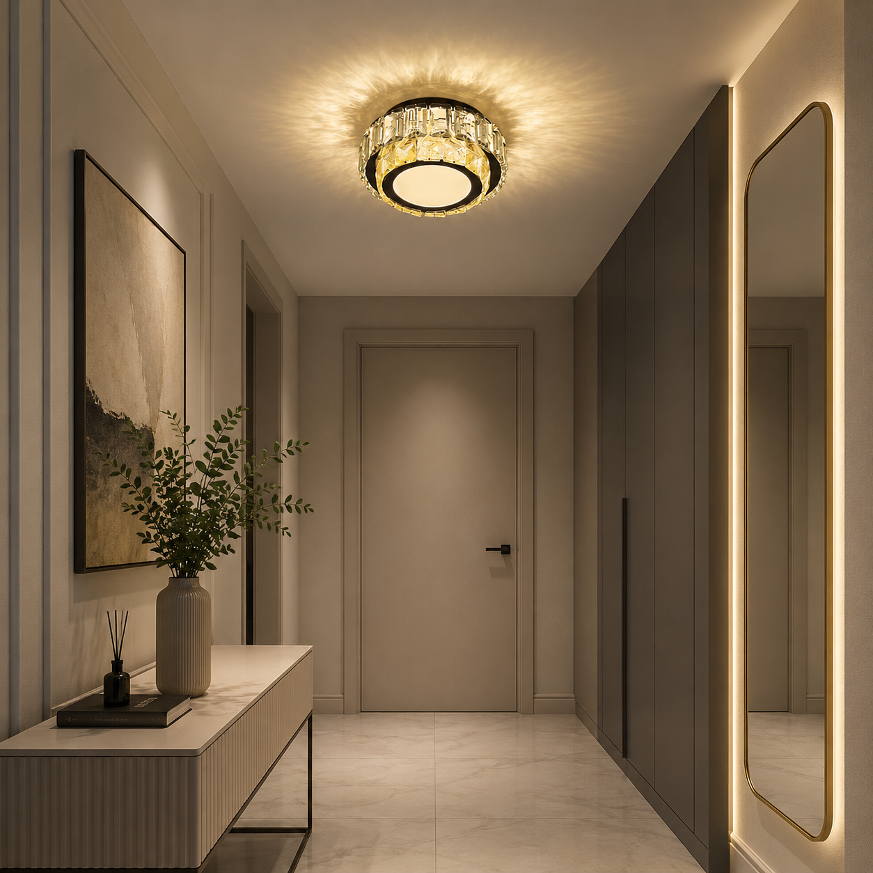 Lustra Led pentru hol Mini Ray 36W